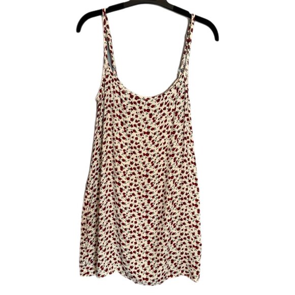 Reformation Dresses & Skirts - Reformation Vivette Dress Size Medium Ditsy Floral White Red Rose Coquette Mini